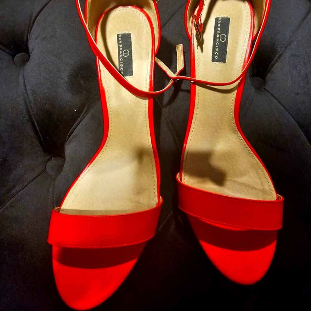 Strappy Open Toe Wedge Heels